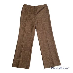 LAFAYETTE 148 NEW YORK PETITE LINEN VIRGIN WOOL POCKETS PANTS SIZE 10